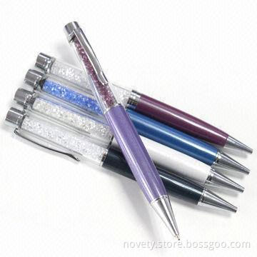 Crystal Pens, Available Various Colors, Sized 140 x 12, 140 x 10mm for Selection